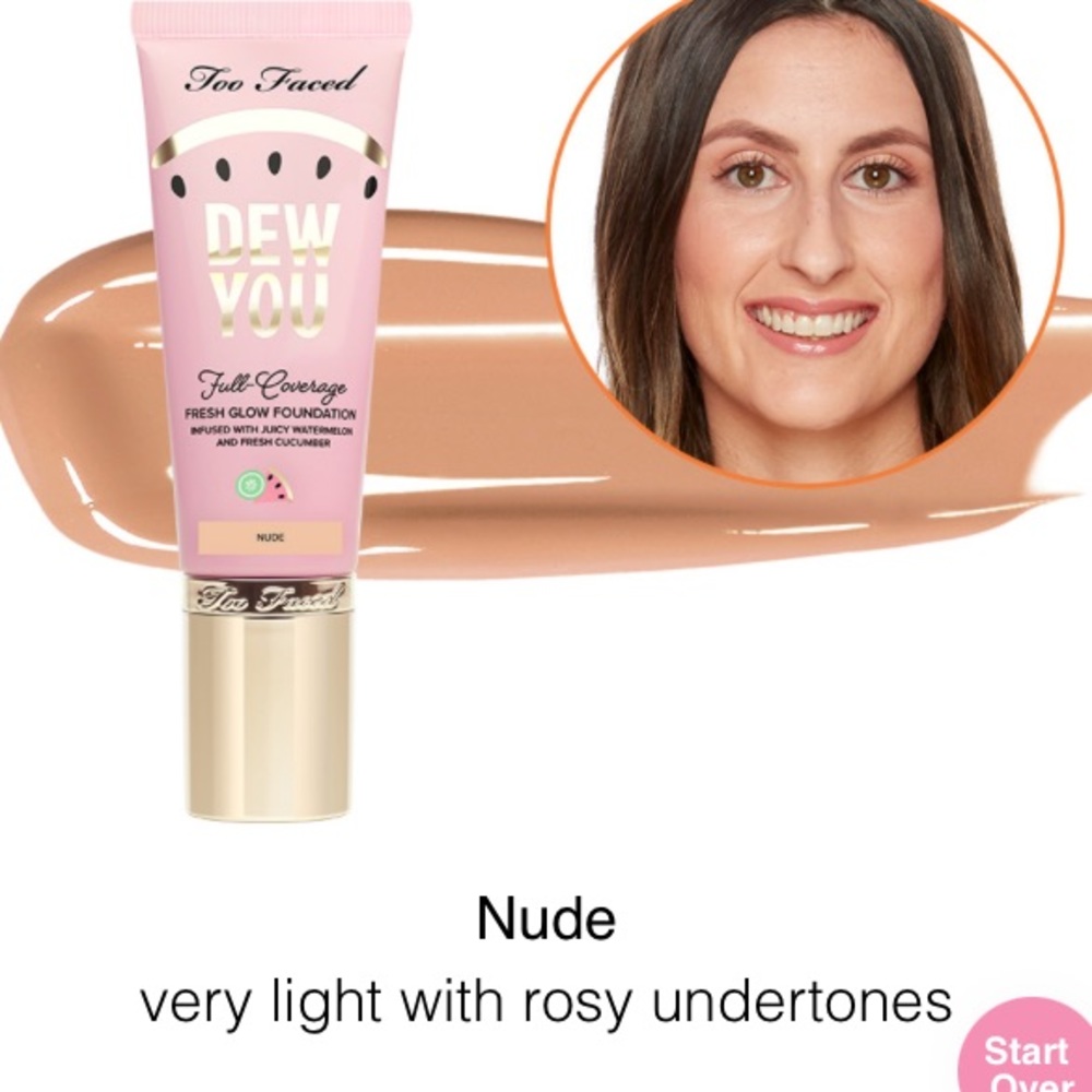 NWT TOO FACED DEW YOU FOUNDATION Fair/lighโฆ - Picture 11 of 12